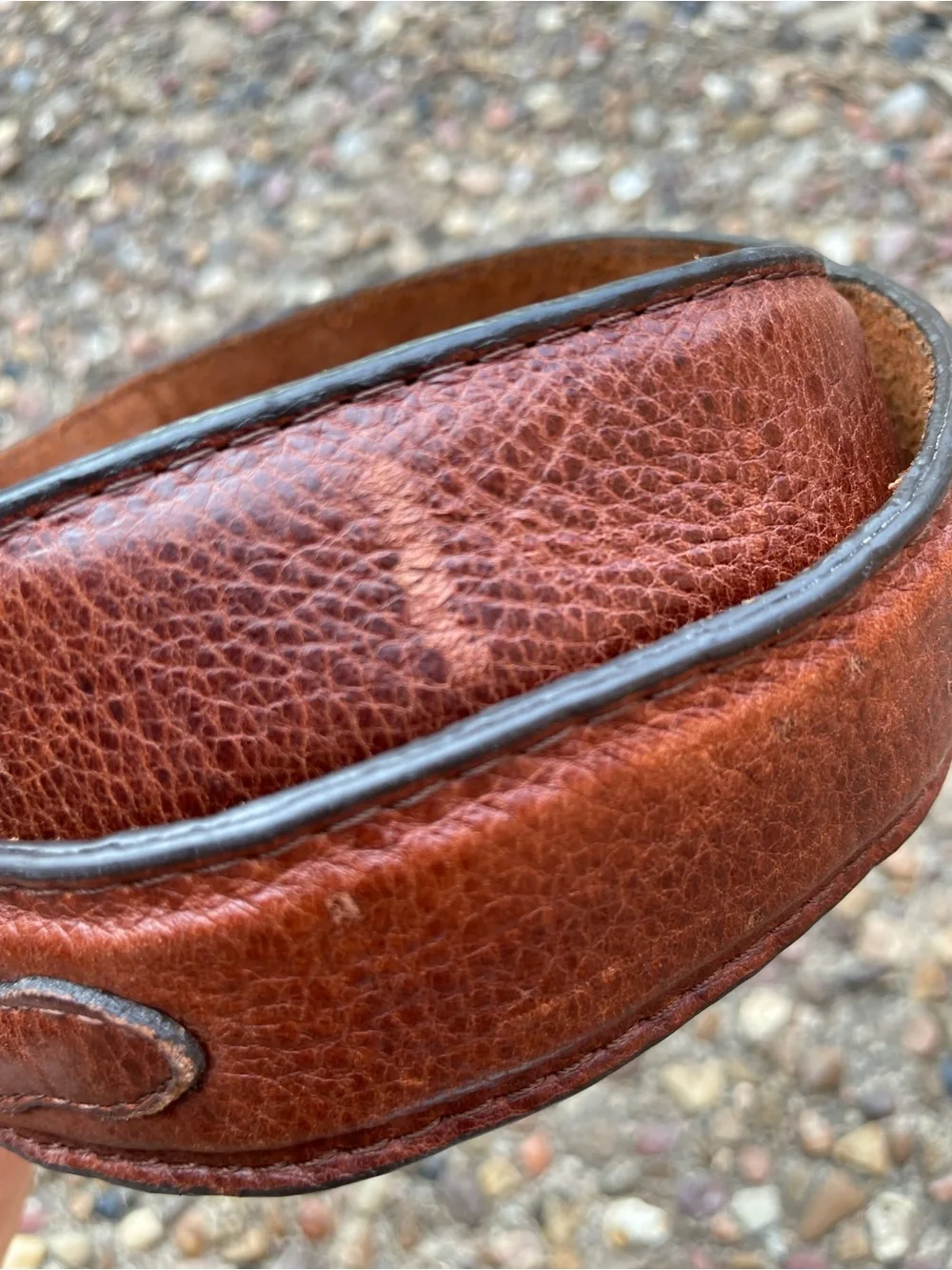 3D Belt Company Western Distressed Brown Leather Belt Men’s Size 36 Cowboy 1029
